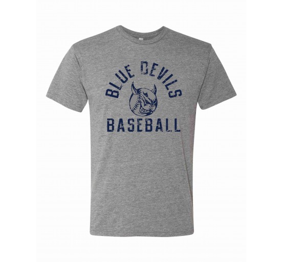 LP Blue Devils Basebal Unisex "Super Soft" Triblend Short-Sleeve T-Shirt "Retro Design"